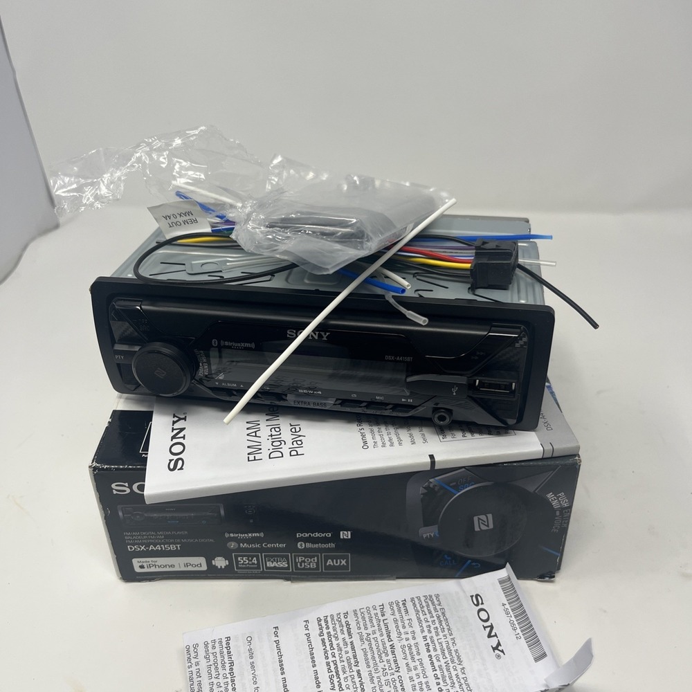 SONY DSX-A415BT IN DASH DIGITAL MEDIA RECEIVER BLUE TOOTH CAR STEREO Open Box